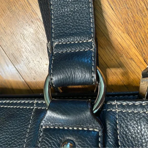 Tignanello black leather tote - Picture 5 of 9